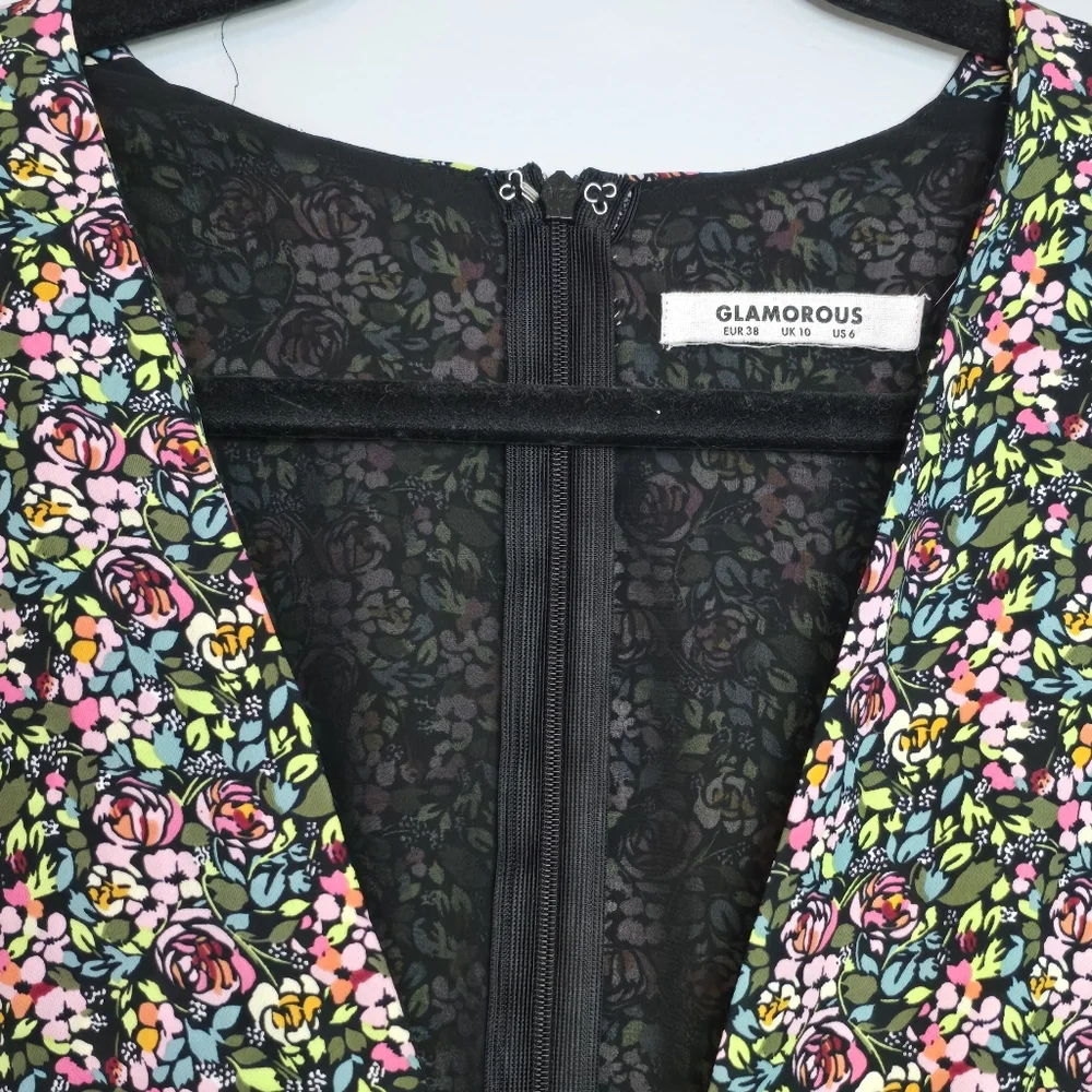 GLAMOROUS FLORAL MIDI DRESS - Picture 3 of 6